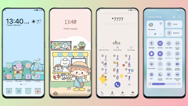 Cute Girl EMUI Theme