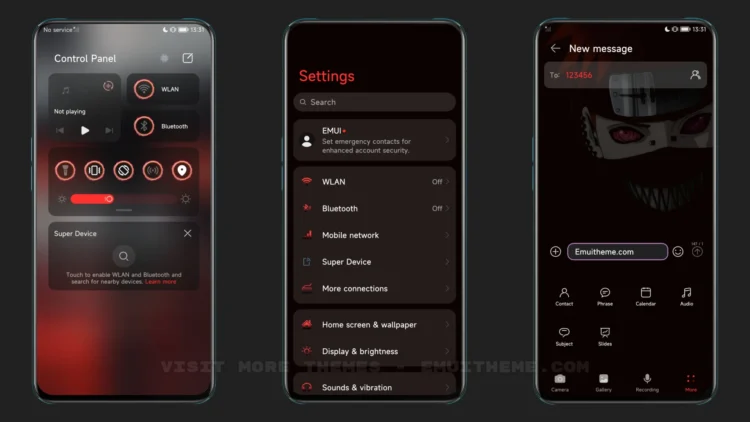 Dark Naruto EMUI Theme