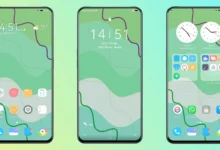 Green Abstract EMUI Theme