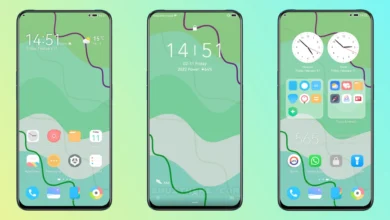Green Abstract EMUI Theme
