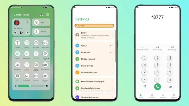 Green Abstract EMUI Theme