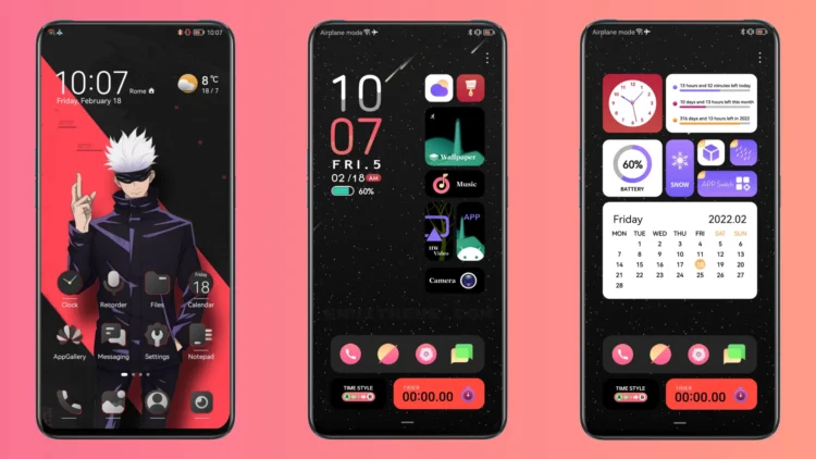 Red Emotion EMUI Theme