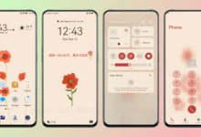 Red Flower EMUI Theme