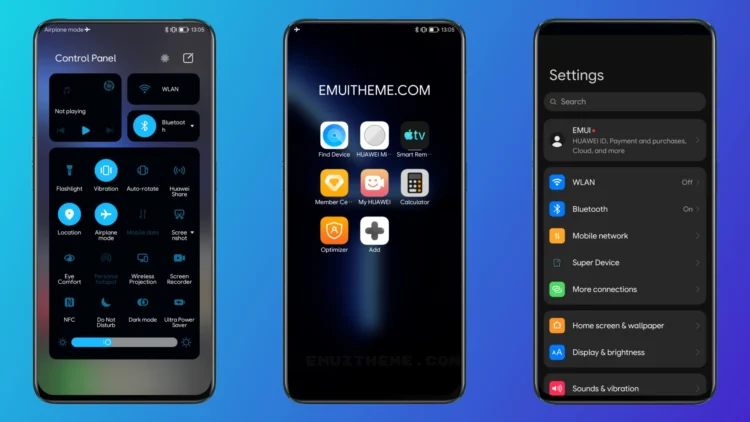iOS 15.3 Dark EMUI Theme