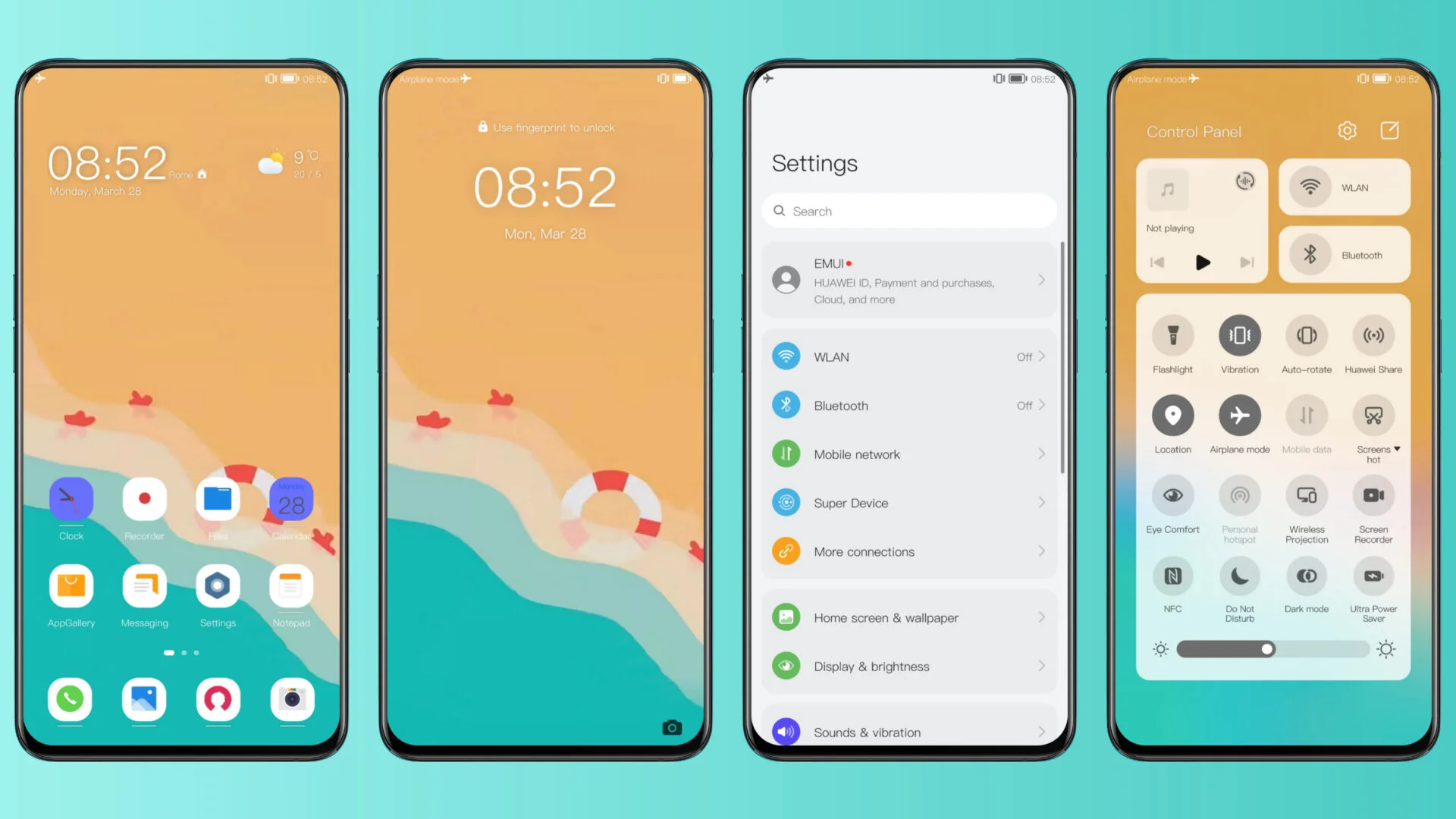 Colorful Waves Theme for Huawei EMUI, HarmonyOS and Honor Magic UI ...