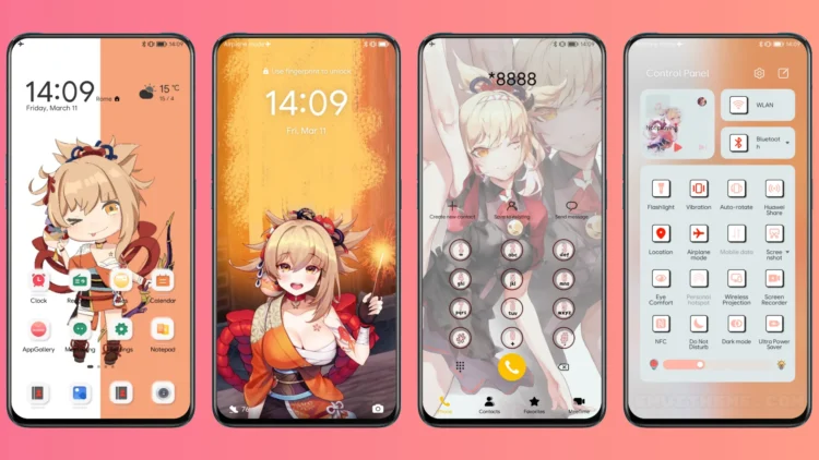 Genshin Impact - Yoimiya EMUI Theme