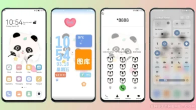 Lovely Panda EMUI Theme