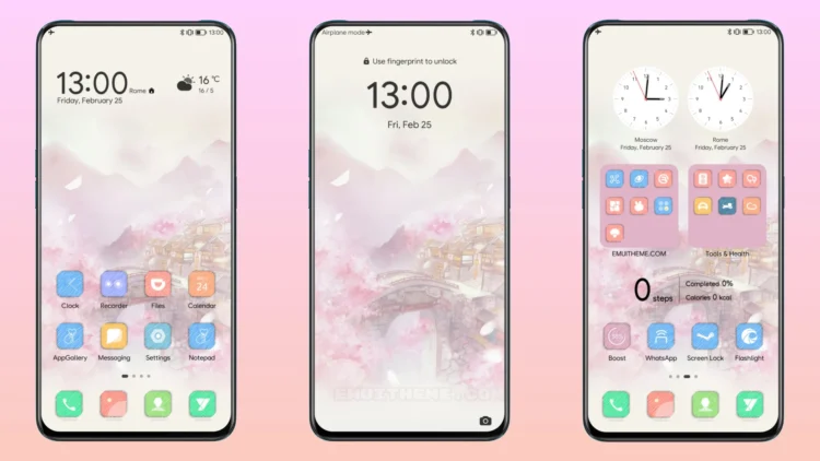 Pink Ancient EMUI Theme