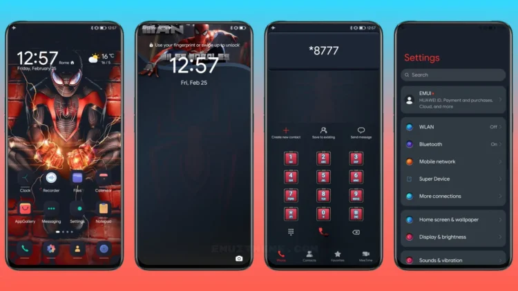 Spiderverse EMUI Theme