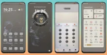 White f EMUI Theme