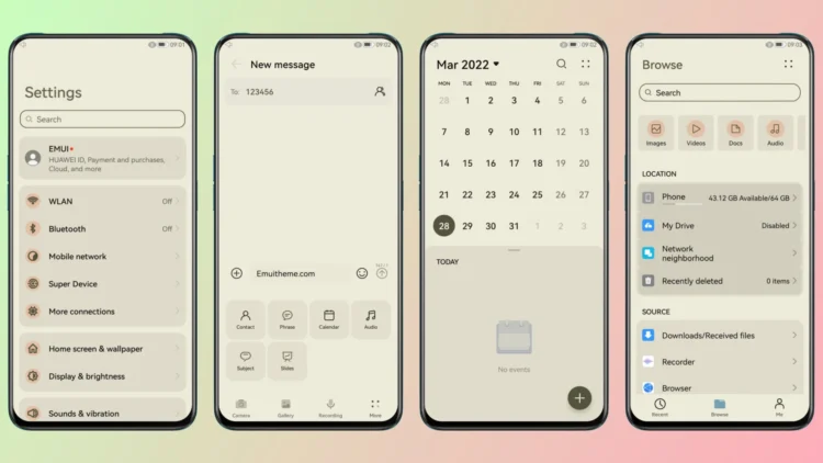Android 12 V4 EMUI Theme