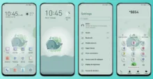 Cute Whale EMUI Theme