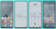 Cyan Peak Mountain EMUI Theme