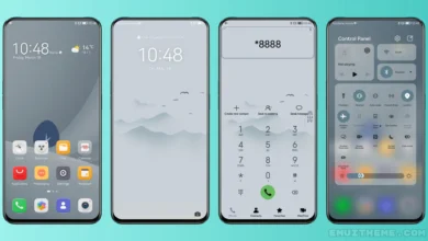 Cyan Peak Mountain EMUI Theme