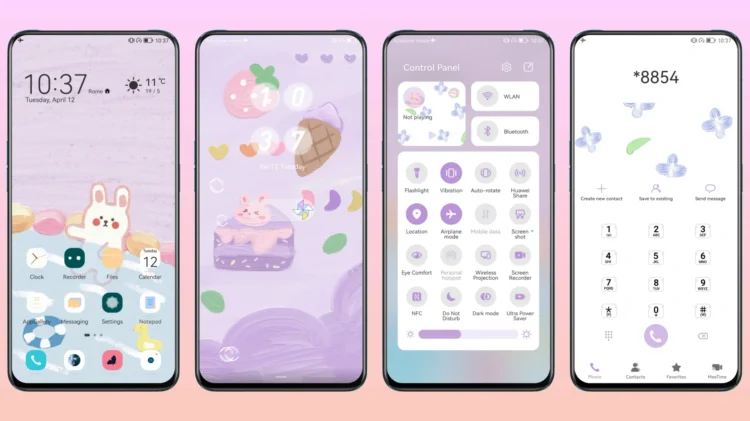 Give you a four-leaf clover EMUI Theme