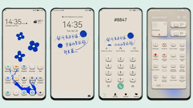 Morandi blue EMUI Theme