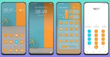 Orange Blue EMUI Theme
