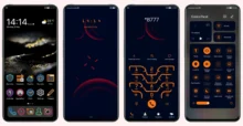 Abstract Red EMUI Theme