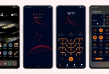 Abstract Red EMUI Theme