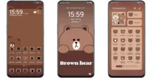 Brown bear EMUI Theme