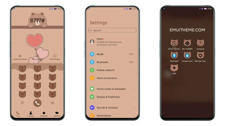 Brown bear EMUI Theme