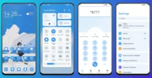 She is Blue EMUI Theme