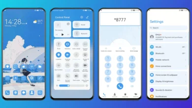 She is Blue EMUI Theme