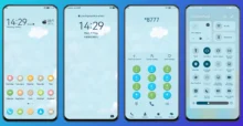 Sky blue EMUI Theme