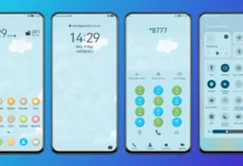 Sky blue EMUI Theme