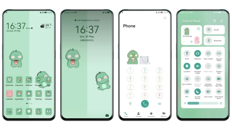 Little Dinosaur v8 EMUI Theme