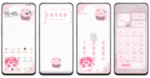 Cute Girl v2 EMUI Theme