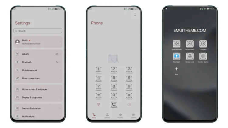 Metallic Grey EMUI Theme
