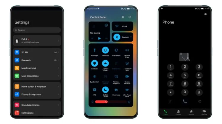 iOS 16 Dark EMUI Theme