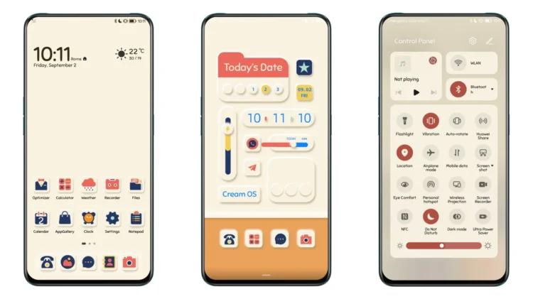 Cream OS EMUI Theme