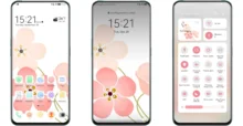 Flower rippling EMUI Theme