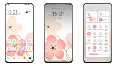 Flower rippling EMUI Theme