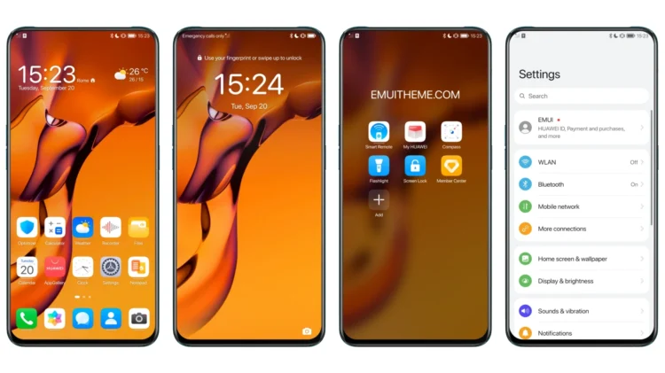Orange AOD EMUI Theme