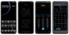 3D Black EMUI Theme
