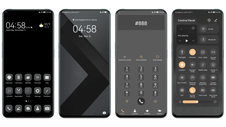 Elegant Grey EMUI Theme