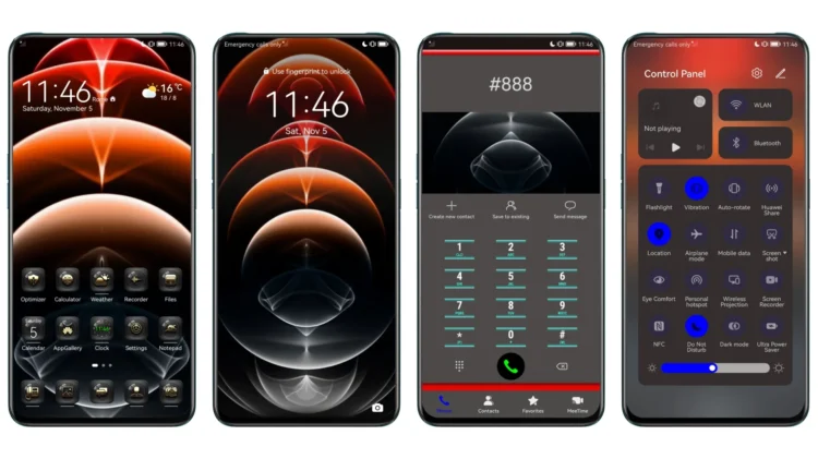 Sunny Dark EMUI Theme
