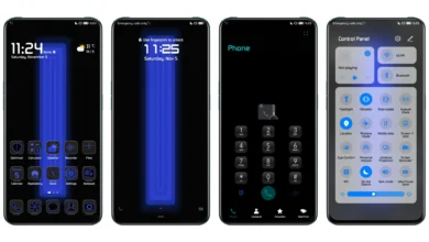 Huawei Mate 30 RS Porsche Design Blue Theme