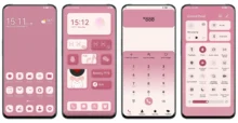 Pink neomimesis EMUI Theme