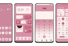 Pink neomimesis EMUI Theme