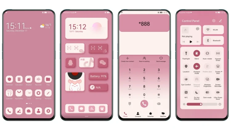 Pink neomimesis EMUI Theme